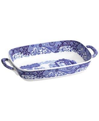 Spode - Blue Italian Handeled Serving Dish