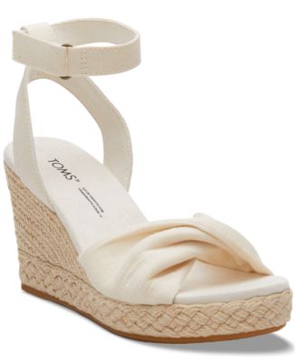 TOMS - Women's Marisela Twist Platform Espadrille Wedge Sandals