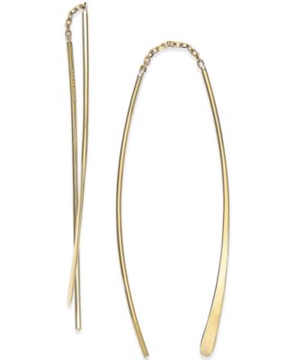 Macy's - Double Threader Earrings in 14k Gold