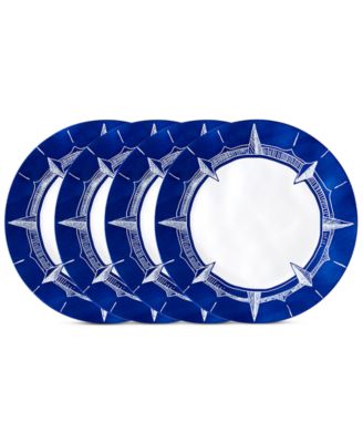 Q Squared - Portsmouth 4-Pc. Melamine 10.5" Dinner Plate Set