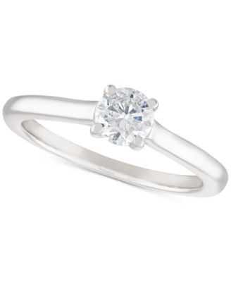 Macy's - Diamond (1/2 ct. t.w.) Solitaire Engagement Ring