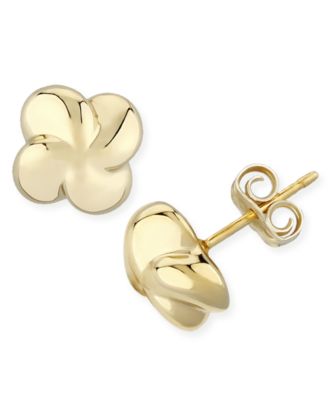 Macy's - Puffed Twist Stud Earrings Set in 14k Gold (10mm)