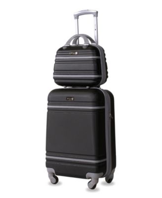 American Sport Plus - Varsity 2-Piece Carry-On Hardside Cosmetic Luggage Set