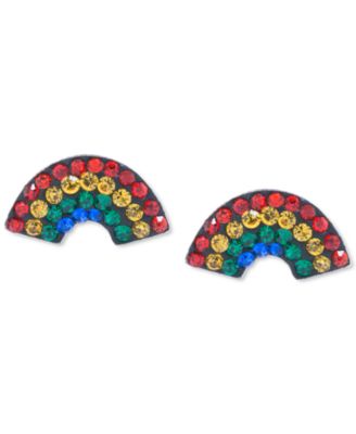Giani Bernini - Crystal Rainbow Stud Earrings in Sterling Silver