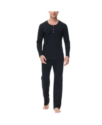 INK+IVY - Men's Two Piece Henley Pajama Set