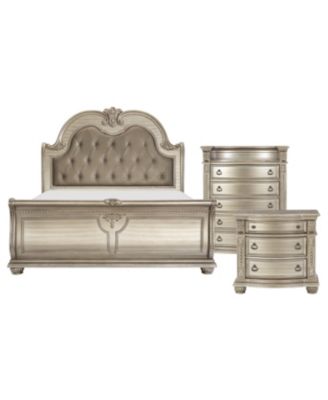 Homelegance - Rockport 3pc Bedroom Set (California King Bed, Chest & Nightstand)
