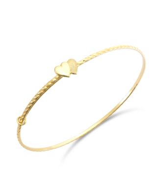 Macy's - Children's Double Heart Twist Bracelet in 14k Gold