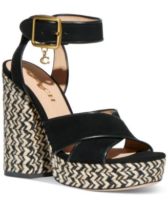 COACH - Nelly Crossband Platform Dress Sandals
