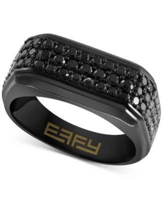 EFFY Collection - Men's Black Spinel Ring (1-5/8 ct. t.w.) in Black PVD-Plated Sterling Silver