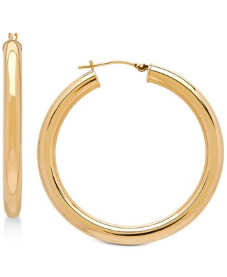 Macy's - Polished Hoop Earrings in 14k Gold