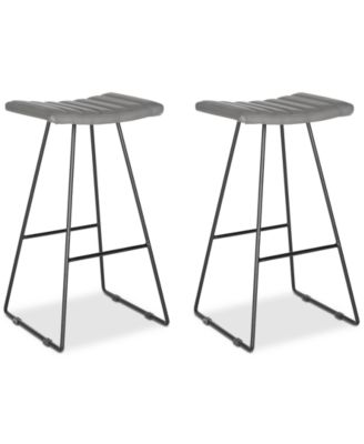 Safavieh - Nicklin Bar Stool (Set Of 2), Quick Ship